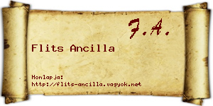 Flits Ancilla névjegykártya